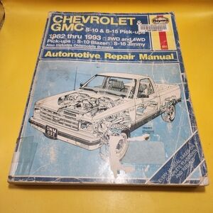 Haynes Automotive Repair Manual 24070 1982-1993 Chevrolet GMC S-10 S-15 Pickups